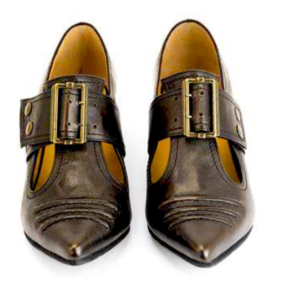 John Fluevog Chocolate Pilgrim Truths Size 6 NEW